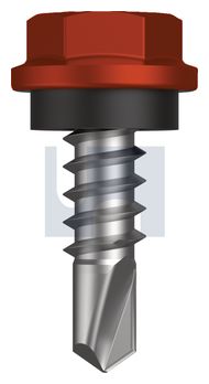 METAL SDS HEX HEAD + WASHER CL4 HE MET SEAL HX:10-16X 16 thumbnail 3