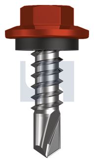 METAL SDS HEX HEAD + WASHER CL4 HE MET SEAL HX:12-14X 20 thumbnail 3