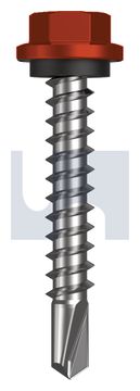 METAL SDS HEX HEAD + WASHER CL4 HE MET SEAL HX:14-10X 42 thumbnail 3