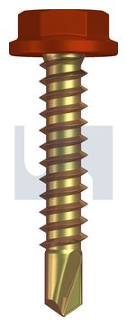 METAL SDS FLANGED HEX HEAD ZYP HE MET FLG HX:10-16X 25 thumbnail 3