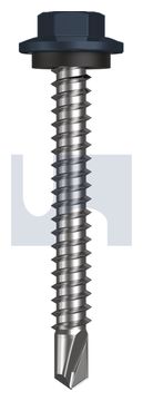 METAL SDS HEX HEAD + WASHER CL4 IS MET SEAL HX:12-14X 45 thumbnail 3