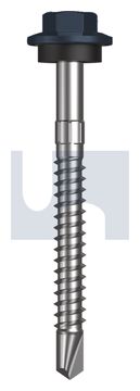 METAL SDS HEX HEAD + WASHER CL4 IS MET SEAL HX S:12-14X 55 thumbnail 3