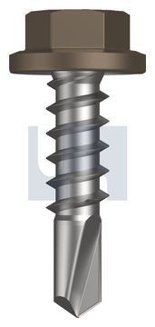METAL SDS FLANGED HEX HEAD CL4 JA MET FLG HX:14-10X 25 thumbnail 3