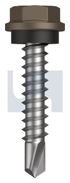 METAL SDS HEX HEAD + WASHER CL4 JA MET SEAL HX:10-16X 25 thumbnail 3