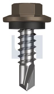 METAL SDS HEX HEAD + WASHER CL4 JA MET SEAL HX:12-14X 20 thumbnail 3