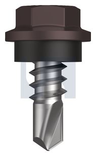 METAL SDS HEX HEAD + WASHER CL4 LO MET SEAL HX: 8-18X 12 thumbnail 3
