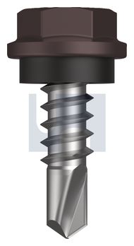 METAL SDS HEX HEAD + WASHER CL4 LO MET SEAL HX:10-16X 16 thumbnail 3