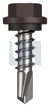 METAL SDS HEX HEAD + WASHER CL4 LO MET SEAL HX:14-10X 25 thumbnail 3