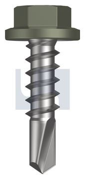 METAL SDS FLANGED HEX HEAD CL4 MA MET FLG HX:14-10X 25 thumbnail 3