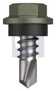 METAL SDS HEX HEAD + WASHER CL4 MA MET SEAL HX: 8-18X 12 thumbnail 3