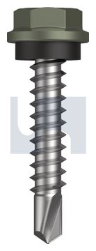 METAL SDS HEX HEAD + WASHER CL4 MA MET SEAL HX:10-16X 25 thumbnail 3