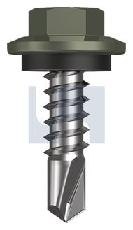 METAL SDS HEX HEAD + WASHER CL4 MA MET SEAL HX:12-14X 20 thumbnail 3
