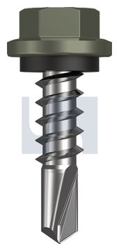 METAL SDS HEX HEAD + WASHER CL4 MA MET SEAL HX:14-10X 25 thumbnail 3