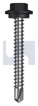 METAL SDS HEX HEAD + WASHER CL4 MO MET SEAL HX:12-14X 45 thumbnail 3