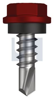 METAL SDS HEX HEAD + WASHER CL4 MR MET SEAL HX:10-16X 16 thumbnail 3