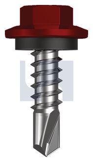 METAL SDS HEX HEAD + WASHER CL4 MR MET SEAL HX:12-14X 20 thumbnail 3