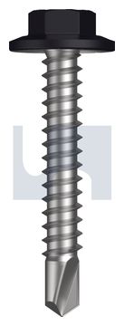 METAL SDS FLANGED HEX HEAD CL4 NS MET FLG HX:12-14X 35 thumbnail 3