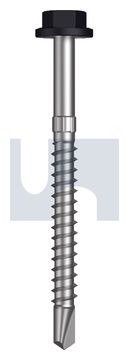 METAL SDS FLG HEX HEAD CL4 NS MET FLG HX S:14-10X 75 thumbnail 3