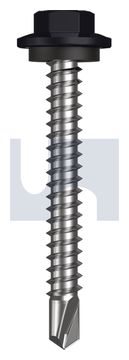 METAL SDS HEX HEAD + WASHER CL4 NS MET SEAL HX:12-14X 45 thumbnail 3