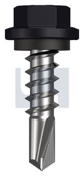 METAL SDS HEX HEAD + WASHER CL4 NS MET SEAL HX:14-10X 25 thumbnail 3