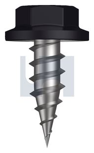 NEEDLE PT SDS FLANGED HEX CL4 NS NP FLG HX: 8-15X 12 thumbnail 3
