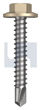 METAL SDS FLANGED HEX HEAD CL4 PA MET FLG HX:12-14X 35 thumbnail 3