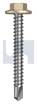 METAL SDS FLANGED HEX HEAD CL4 PA MET FLG HX:12-14X 45 thumbnail 3