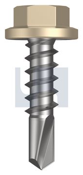 METAL SDS FLANGED HEX HEAD CL4 PA MET FLG HX:14-10X 25 thumbnail 3