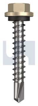 METAL SDS HEX HEAD + WASHER CL4 PA MET SEAL HX:14-10X 42 thumbnail 3