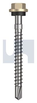 METAL SDS HEX HEAD + WASHER CL4 PA MET SEAL HX S:14-10X 65 thumbnail 3