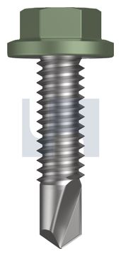 METAL SDS FLANGED HEX HEAD CL4 PE MET FLG HX:14-20X 25 thumbnail 3
