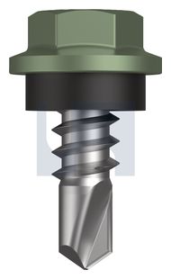METAL SDS HEX HEAD + WASHER CL4 PE MET SEAL HX: 8-18X 12 thumbnail 3