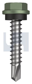 METAL SDS HEX HEAD + WASHER CL4 PE MET SEAL HX:10-16X 25 thumbnail 3