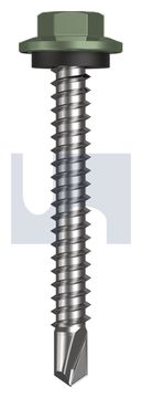 METAL SDS HEX HEAD + WASHER CL4 PE MET SEAL HX:12-14X 45 thumbnail 3