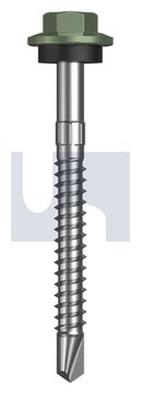 METAL SDS HEX HEAD + WASHER CL4 PE MET SEAL HX S:12-14X 55 thumbnail 3