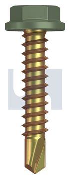 METAL SDS FLANGED HEX HEAD ZYP PE MET FLG HX:10-16X 25 thumbnail 3