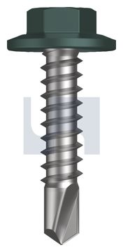 METAL SDS FLANGED HEX HEAD CL4 PL MET FLG HX:12-14X 25 thumbnail 3