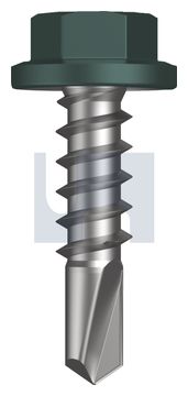 METAL SDS FLANGED HEX HEAD CL4 PL MET FLG HX:14-10X 25 thumbnail 3
