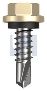 METAL SDS HEX HEAD + WASHER CL4 PR MET SEAL HX:14-14X 22 thumbnail 3