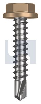 METAL SDS FLANGED HEX HEAD CL4 PT MET FLG HX:10-16X 25 thumbnail 3