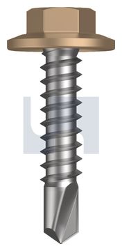 METAL SDS FLANGED HEX HEAD CL4 PT MET FLG HX:12-14X 25 thumbnail 3