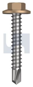 METAL SDS FLANGED HEX HEAD CL4 PT MET FLG HX:12-14X 35 thumbnail 3