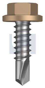 METAL SDS FLANGED HEX HEAD CL4 PT MET FLG HX:14-14X 22 thumbnail 3