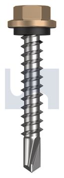 METAL SDS HEX HEAD + WASHER CL4 PT MET SEAL HX:14-10X 42 thumbnail 3