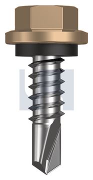 METAL SDS HEX HEAD + WASHER CL4 PT MET SEAL HX:14-14X 22 thumbnail 3