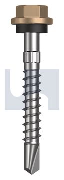 METAL SDS HEX HEAD + WASHER CL4 PT MET SEAL HX S:14-10X 50 thumbnail 3