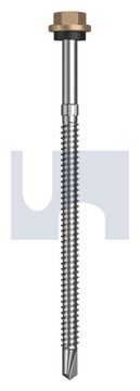METAL SDS HEX HEAD + WASHER CL4 PT MET SEAL HX S:14-14X115 thumbnail 3