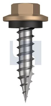 TYPE 17 HEX HEAD + WASHER CL4 PT T17 SEAL HX:12-11X 25 thumbnail 3