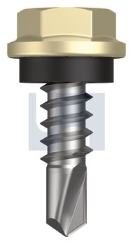 METAL SDS HEX HEAD + WASHER CL4 SA MET SEAL HX:10-16X 16 thumbnail 3