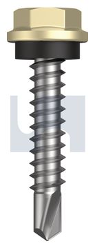METAL SDS HEX HEAD + WASHER CL4 SA MET SEAL HX:10-16X 25 thumbnail 3